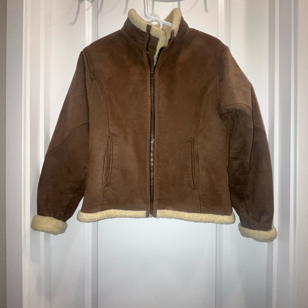 Vintage ALF Sherpa lined Brown Shearling Jacket